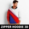 Zipper Hoodie 3D