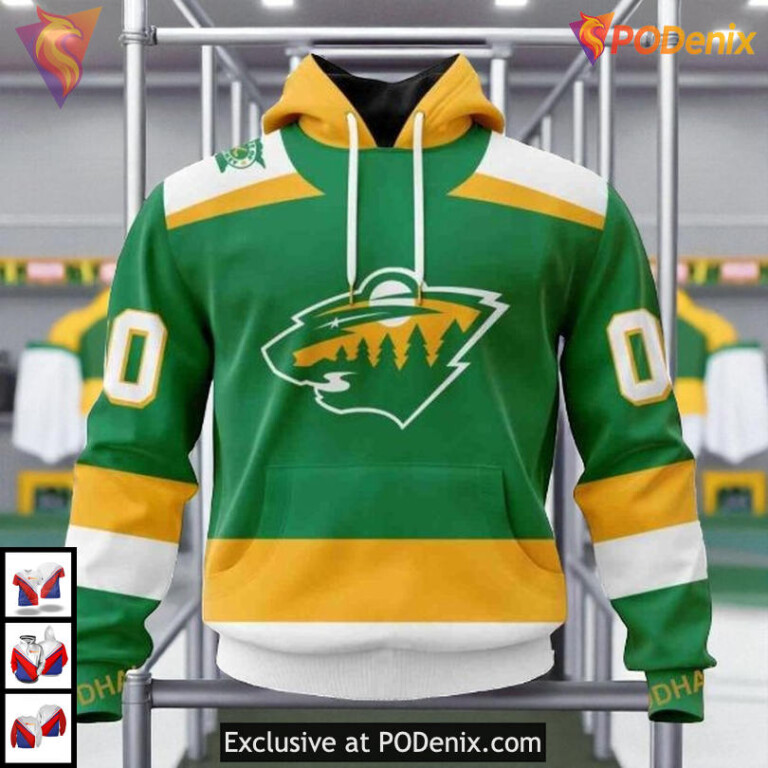 2025-24 Alternate Jersey NHL Minnesota Wild Sweatshirt Hoodie 3D