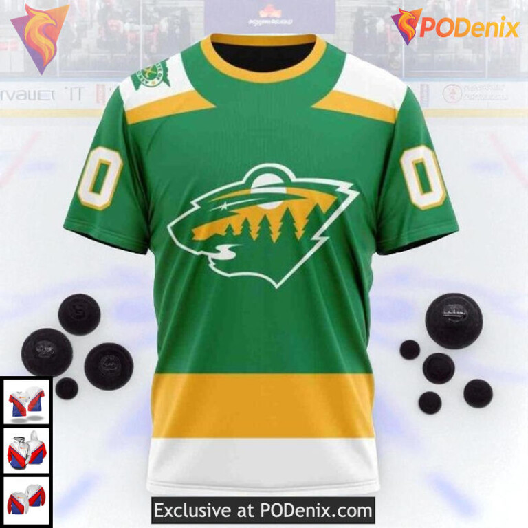 2025-24 Alternate Jersey NHL Minnesota Wild Sweatshirt Hoodie 3D - 2