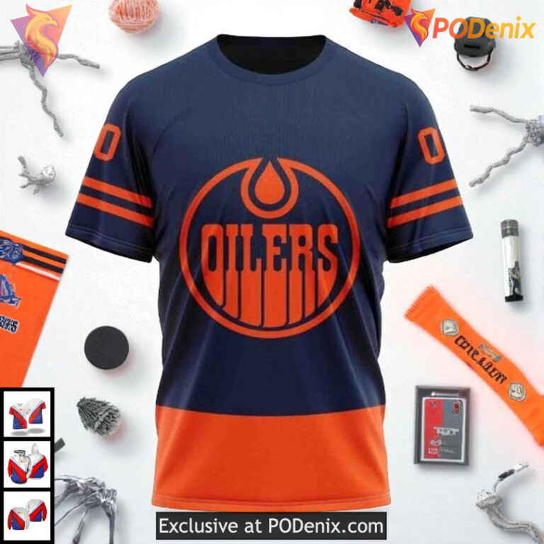 2025 Alternate Kit Edition NHL Edmonton Oilers Hoodie 3D Custom - 2