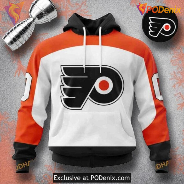 2025 Away Kit Philadelphia Flyers Hoodie, Custom NHL Design Pullover