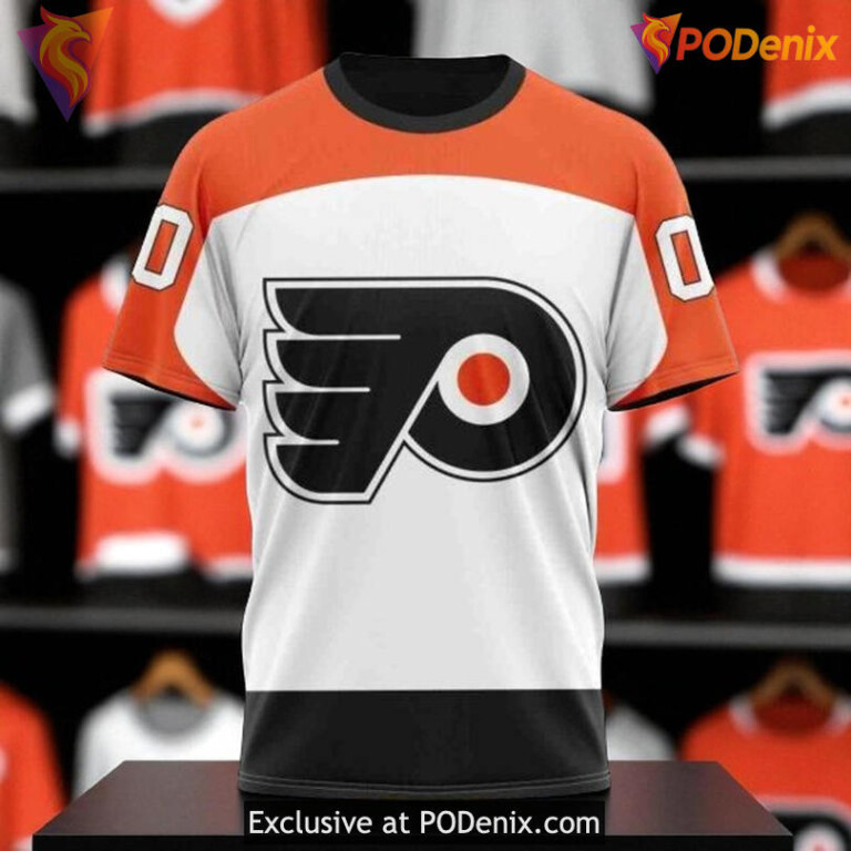 2025 Away Kit Philadelphia Flyers Hoodie, Custom NHL Design Pullover - 2