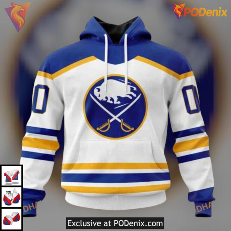 2025 Away Kits Custom Edition NHL Retro Buffalo Sabres Hoodie 3D Exclusive Merch