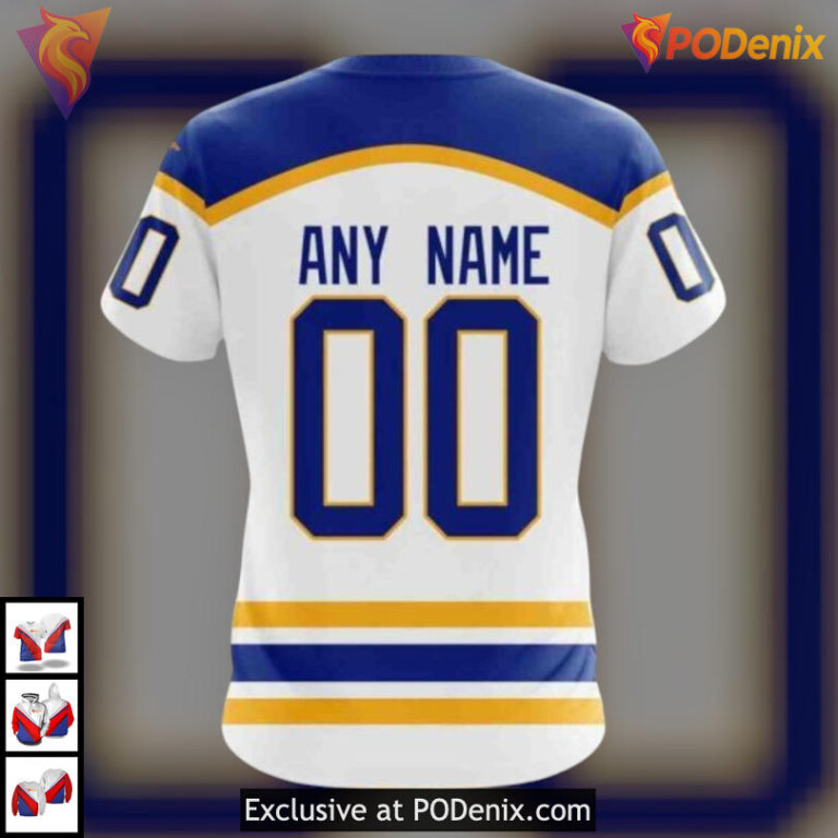 2025 Away Kits Custom Edition NHL Retro Buffalo Sabres Hoodie 3D Exclusive Merch - 3