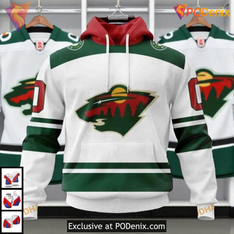 2025 Away Kits Style NHL Minnesota Wild Hoodie 3D