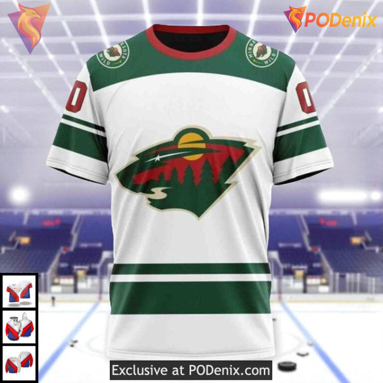 2025 Away Kits Style NHL Minnesota Wild Hoodie 3D - 2
