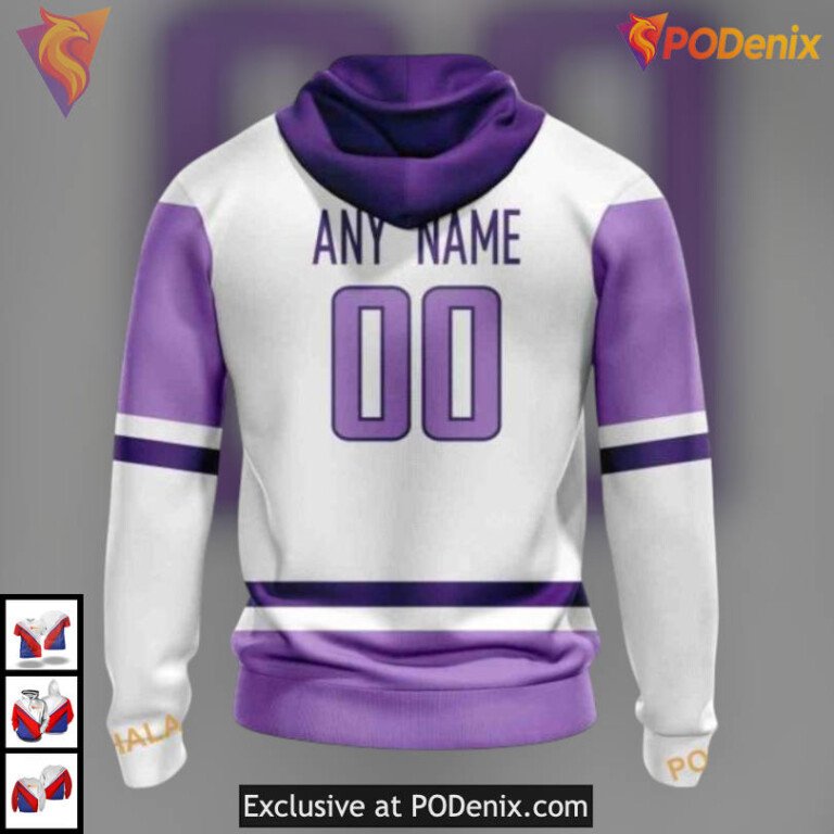 2025 Hockey Fights Cancer Tribute NHL Buffalo Sabres 3D Hoodie Personalized - 1