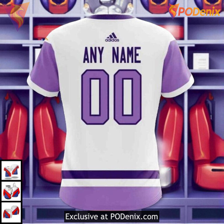 2025 Hockey Fights Cancer Tribute NHL Edmonton Oilers Hoodie 3D - 3