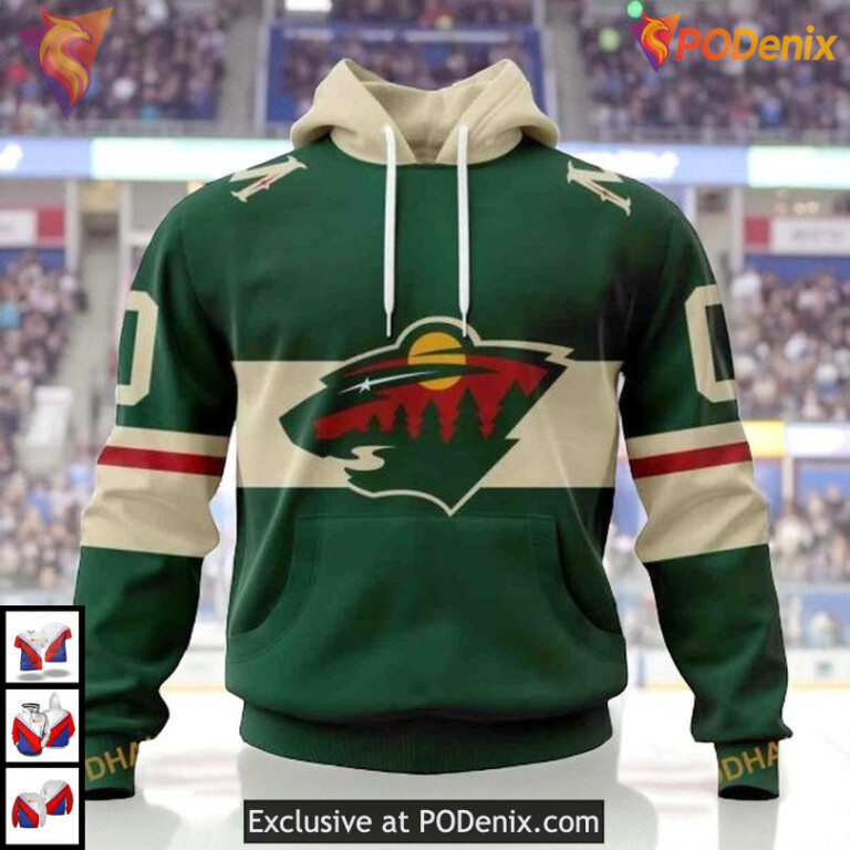 2025 Home Jersey Concept NHL Minnesota Wild Hoodie 3D