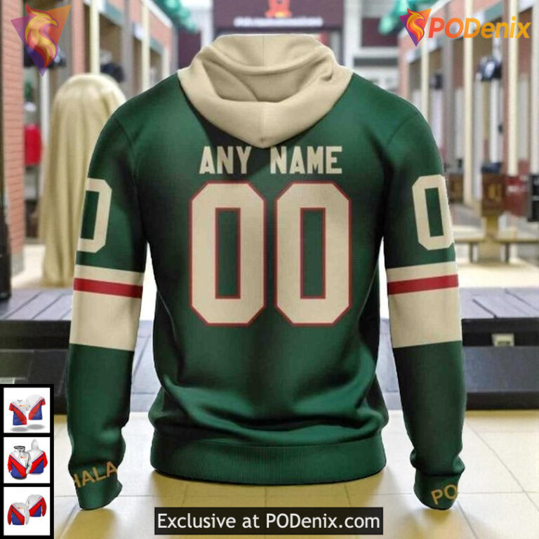 2025 Home Jersey Concept NHL Minnesota Wild Hoodie 3D - 1