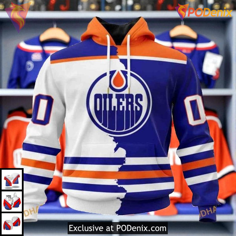 2025 Home Mix Away Jersey NHL Edmonton Oilers All Over Print Hoodie