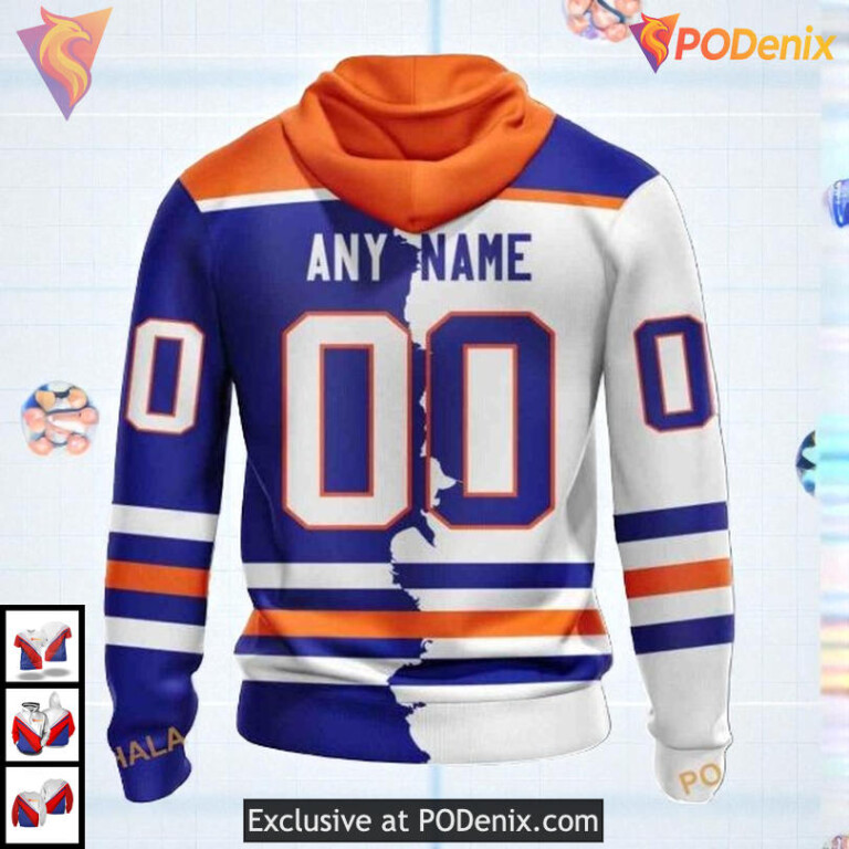 2025 Home Mix Away Jersey NHL Edmonton Oilers All Over Print Hoodie - 1