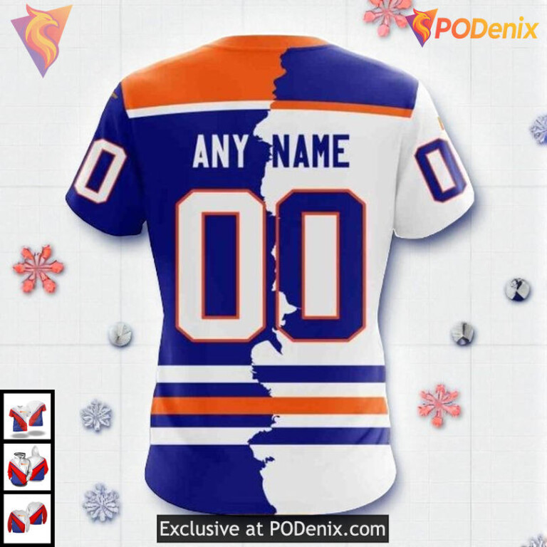 2025 Home Mix Away Jersey NHL Edmonton Oilers All Over Print Hoodie - 3