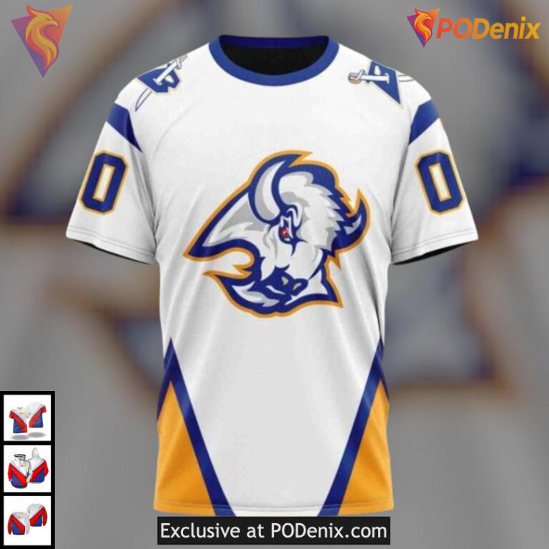 2025 Reverse Retro Edition NHL Buffalo Sabres Kids Hoodie 3D Custom Merch - 2