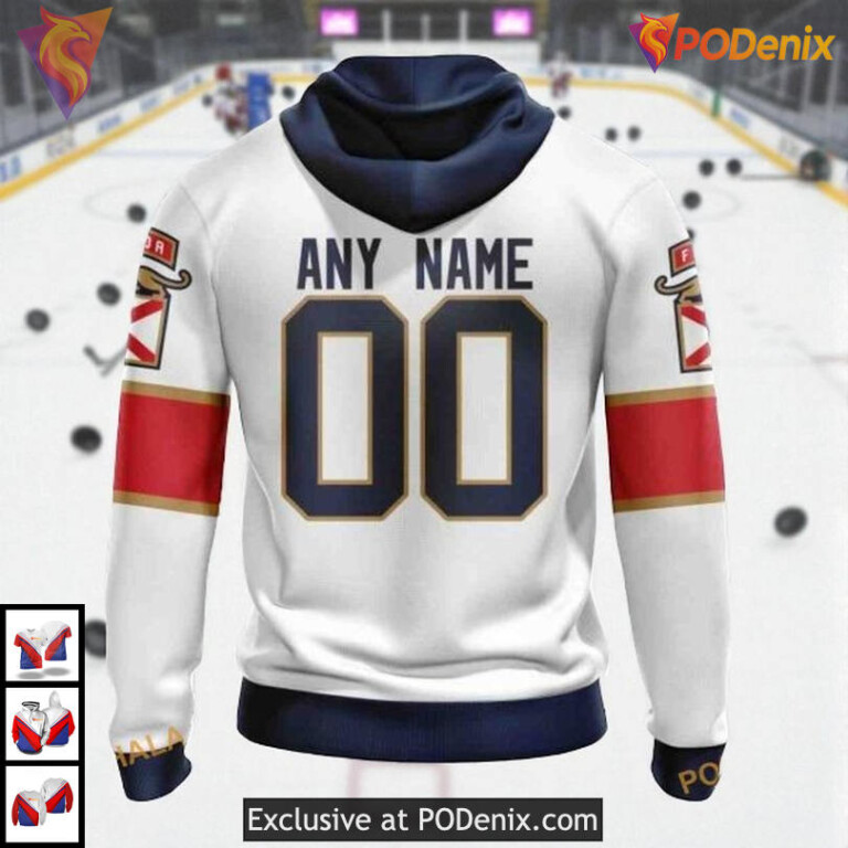 30th Anniversary Away Logo Custom Florida Panthers 3D Hoodie NHL Edition - 1