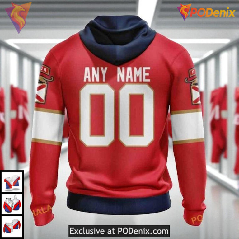 30th Anniversary Home Logo Custom Florida Panthers Zip Up Hoodie NHL 3D - 1