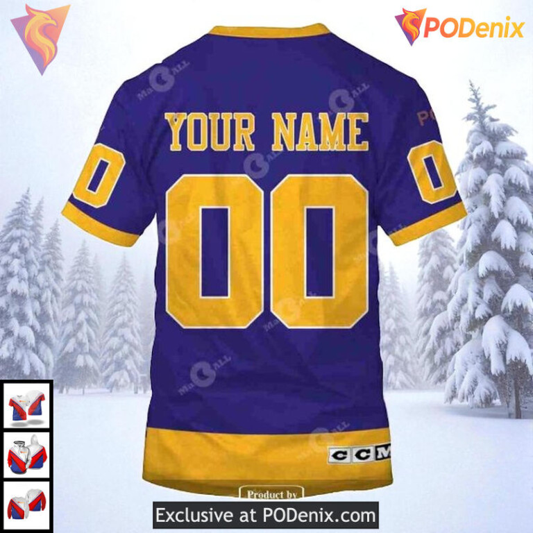 70s Throwback Vintage Away Style Custom Los Angeles Kings Winter Hoodie 3D - 5