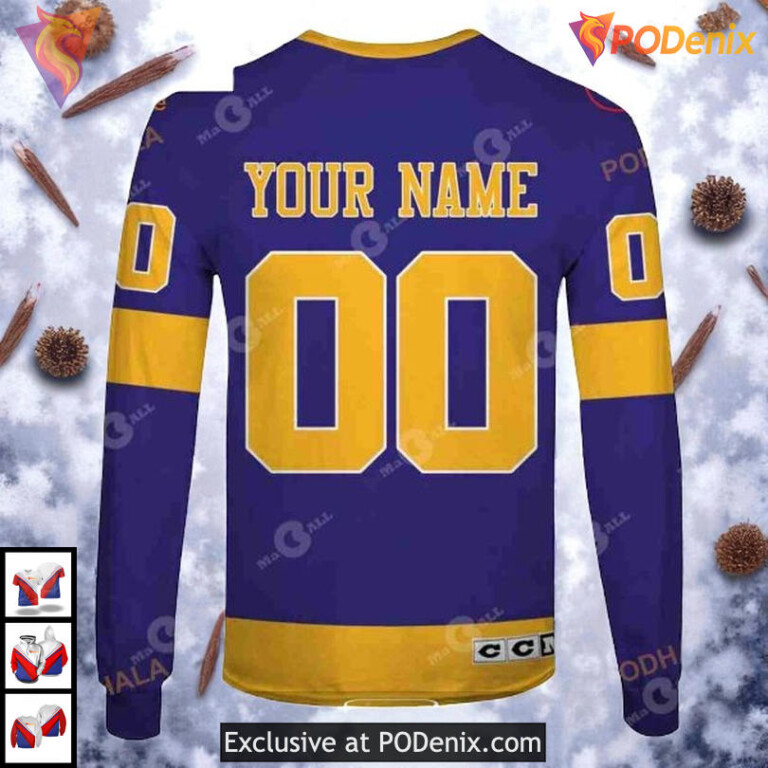 70s Throwback Vintage Away Style Custom Los Angeles Kings Winter Hoodie 3D - 6