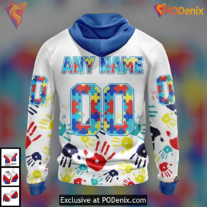 Autism Awareness Tribute Custom NHL Buffalo Sabres Hoodie 3D Sweatshirt - 2