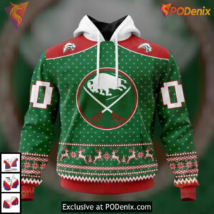 Christmas Apparel Holiday Style NHL Buffalo Sabres Hoodie 3D Sweatshirt