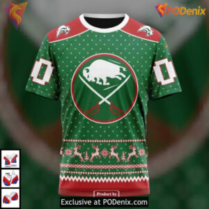 Christmas Apparel Holiday Style NHL Buffalo Sabres Hoodie 3D Sweatshirt - 3