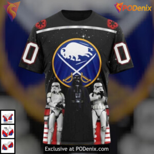 May The 4th Be With You Star Wars Personalized Buffalo Sabres Hoodie 3D - 2