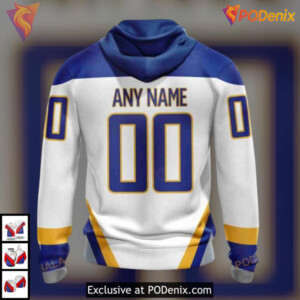Unisex Retro Concepts Tribute NHL Personalized Buffalo Sabres Hoodie 3D - 1