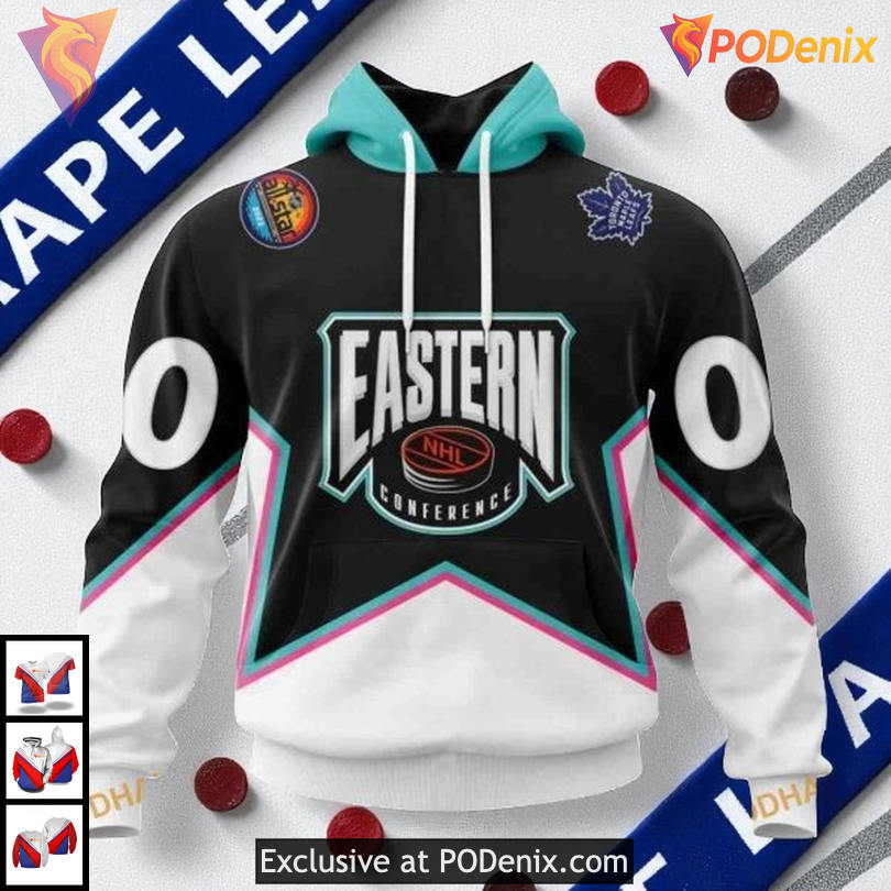 All Star Eastern Conference 2025 Custom Toronto Maple Leafs Hoodie 3D