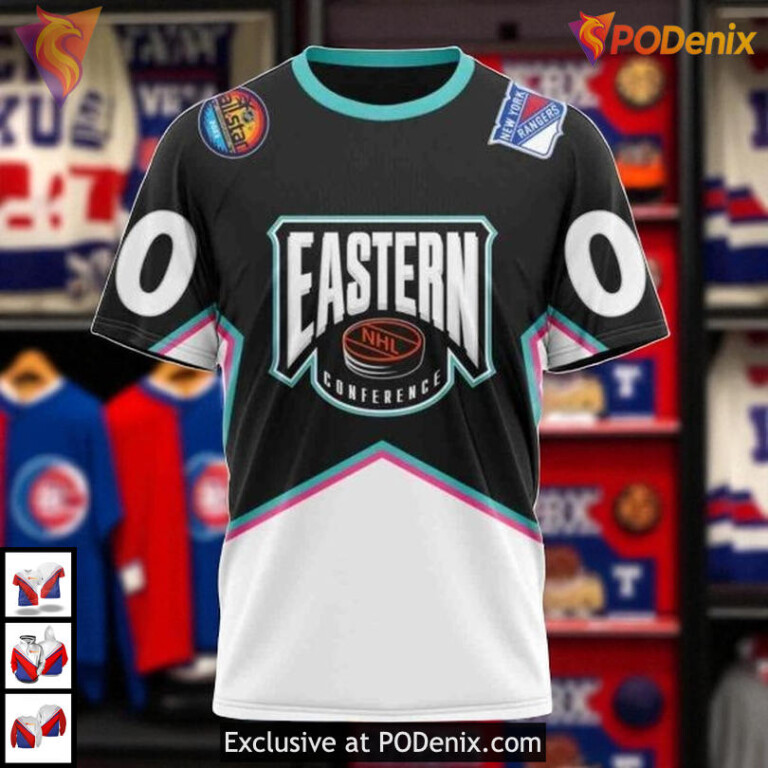 All Star Eastern Conference 2025 New York Rangers Holiday Hoodie, Custom 3D - 2