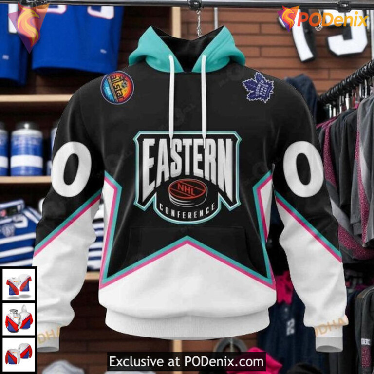 All Star Eastern Conference 2025 Toronto Maple Leafs Kids Hoodie, Custom 3D Shirt