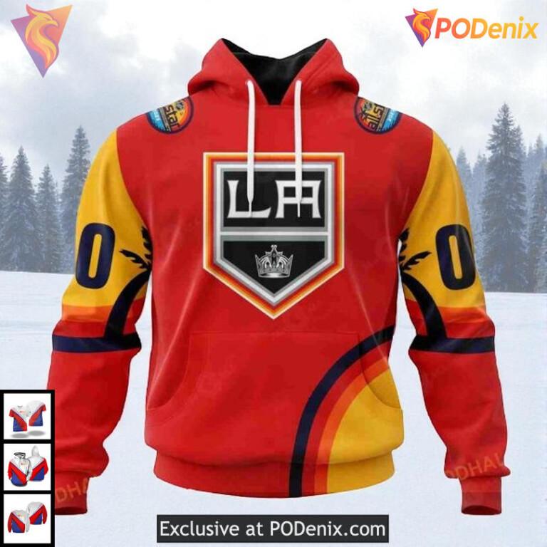 All Star Sunset Special Edition Custom Los Angeles Kings Mens Hoodie NHL 3D
