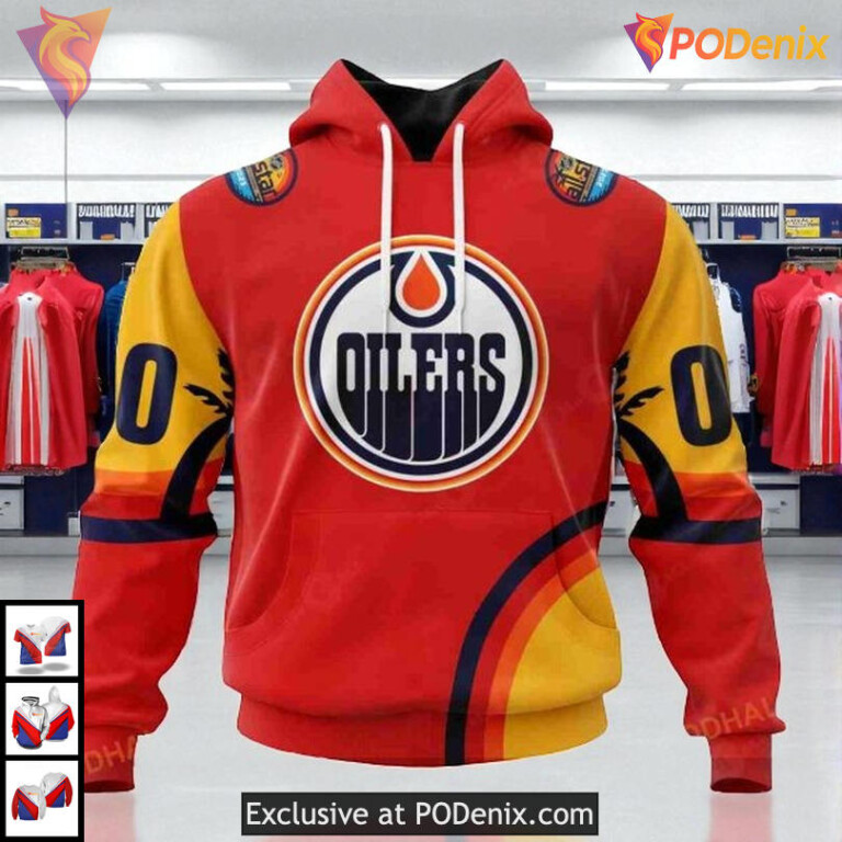 All Star Sunset Special Edition NHL Edmonton Oilers Sweatshirt Hoodie 3D