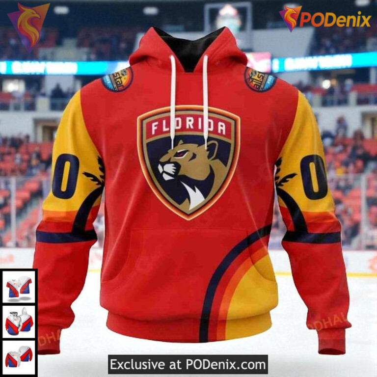 All Star Sunset Theme Custom Florida Panthers All Over Print Hoodie NHL 3D