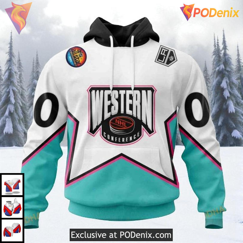 All Star Western Conference 2025 Custom Los Angeles Kings Unisex Hoodie NHL 3D