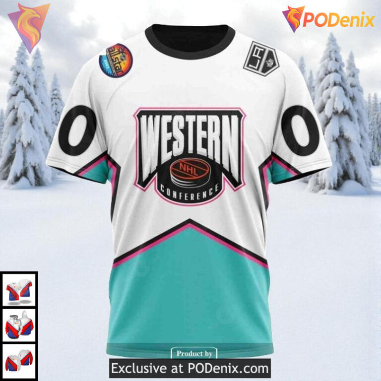 All Star Western Conference 2025 Custom Los Angeles Kings Unisex Hoodie NHL 3D - 2