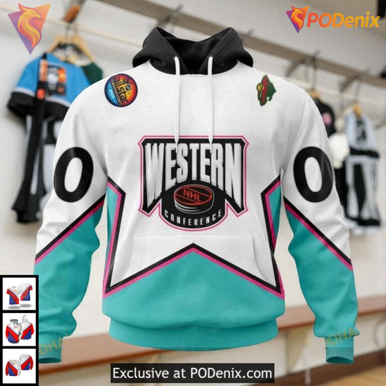 All Star Western Conference 2025 NHL Minnesota Wild Unisex Hoodie 3D