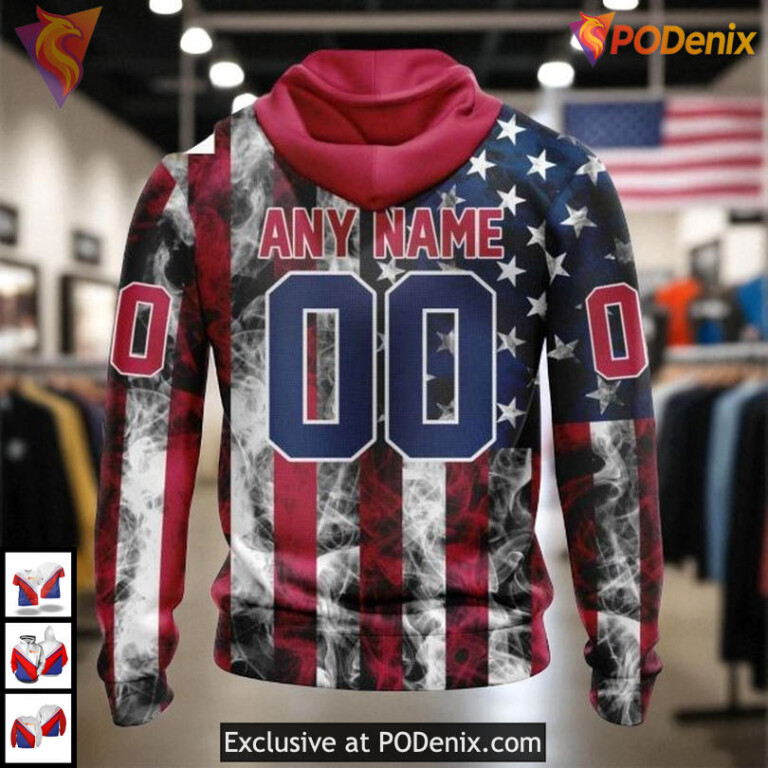 American Flag Independence Day Design Personalized New York Rangers Personalized 3D Hoodie - 1