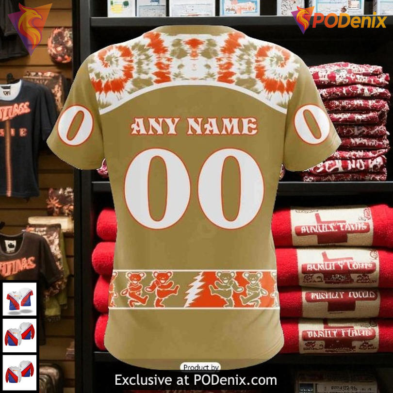 Anaheim Ducks Custom Name 3D Hoodie Grateful Dead Inspired Fan Apparel Anaheim Ducks Custom Name 3D Hoodie Grateful Dead Inspired Fan Apparel
