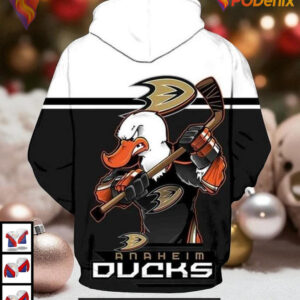 Anaheim Ducks Hoodie All Over Print, 3D Hockey Style, Bold Fan Spirit Quote - 1