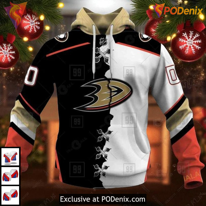 Anaheim Ducks Hoodie For Men Women NHL Mix Color Custom Name 3D Design