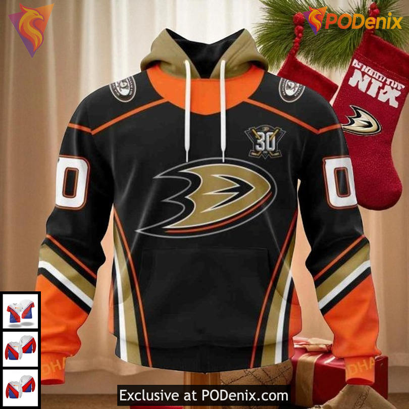 Anaheim Ducks Pullover Hoodie, Custom Name 3D Fan Gear For Hockey Supporters Anaheim Ducks Pullover Hoodie, Custom Name 3D Fan Gear For Hockey Supporters