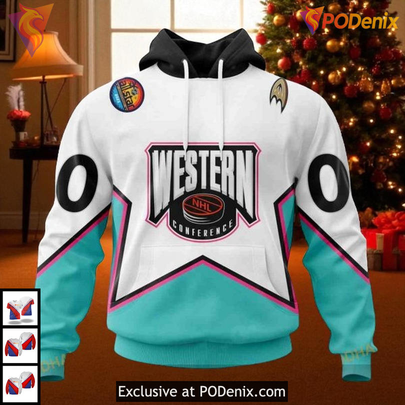 Anaheim Ducks Pullover Hoodie Western Conference 3D Custom Name Design Anaheim Ducks Pullover Hoodie Western Conference 3D Custom Name Design