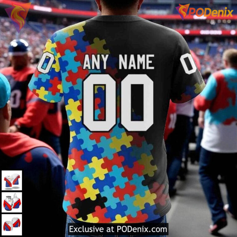 Autism Awareness Black Design Toronto Maple Leafs Sweatshirt Hoodie 3D Apparel - 3