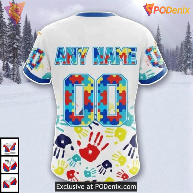 Autism Awareness Design Edition Custom Los Angeles Kings Christmas Hoodie 3D - 3