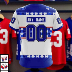 Autism Awareness Name Number Custom NHL New York Rangers Mens Hoodie 3D - 3