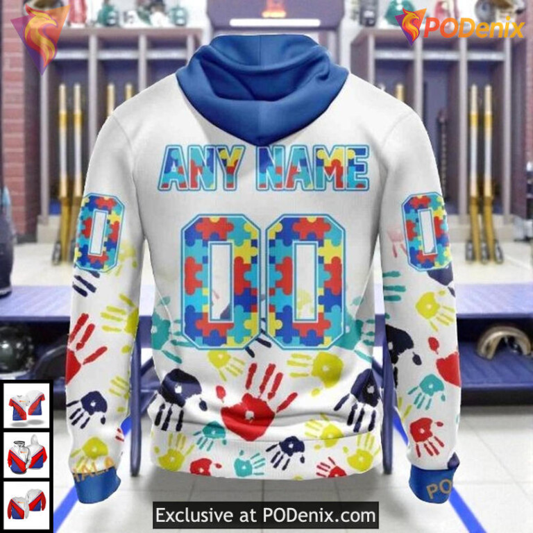 Autism Awareness Puzzle Theme NHL Minnesota Wild Christmas Hoodie 3D - 1