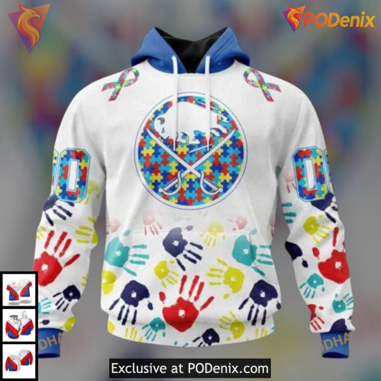Autism Awareness Special Tribute Personalized NHL Buffalo Sabres Christmas Hoodie 3D