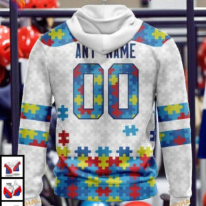 Autism Awareness Support NHL Minnesota Wild Winter Hoodie 3D - 1