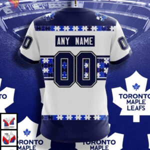 Autism Awareness Toronto Maple Leafs Hoodie Custom Name Number 3D Design - 3
