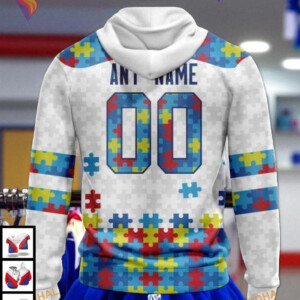 Autism Awareness Tribute Style NHL Edmonton Oilers Holiday Hoodie 3D - 1